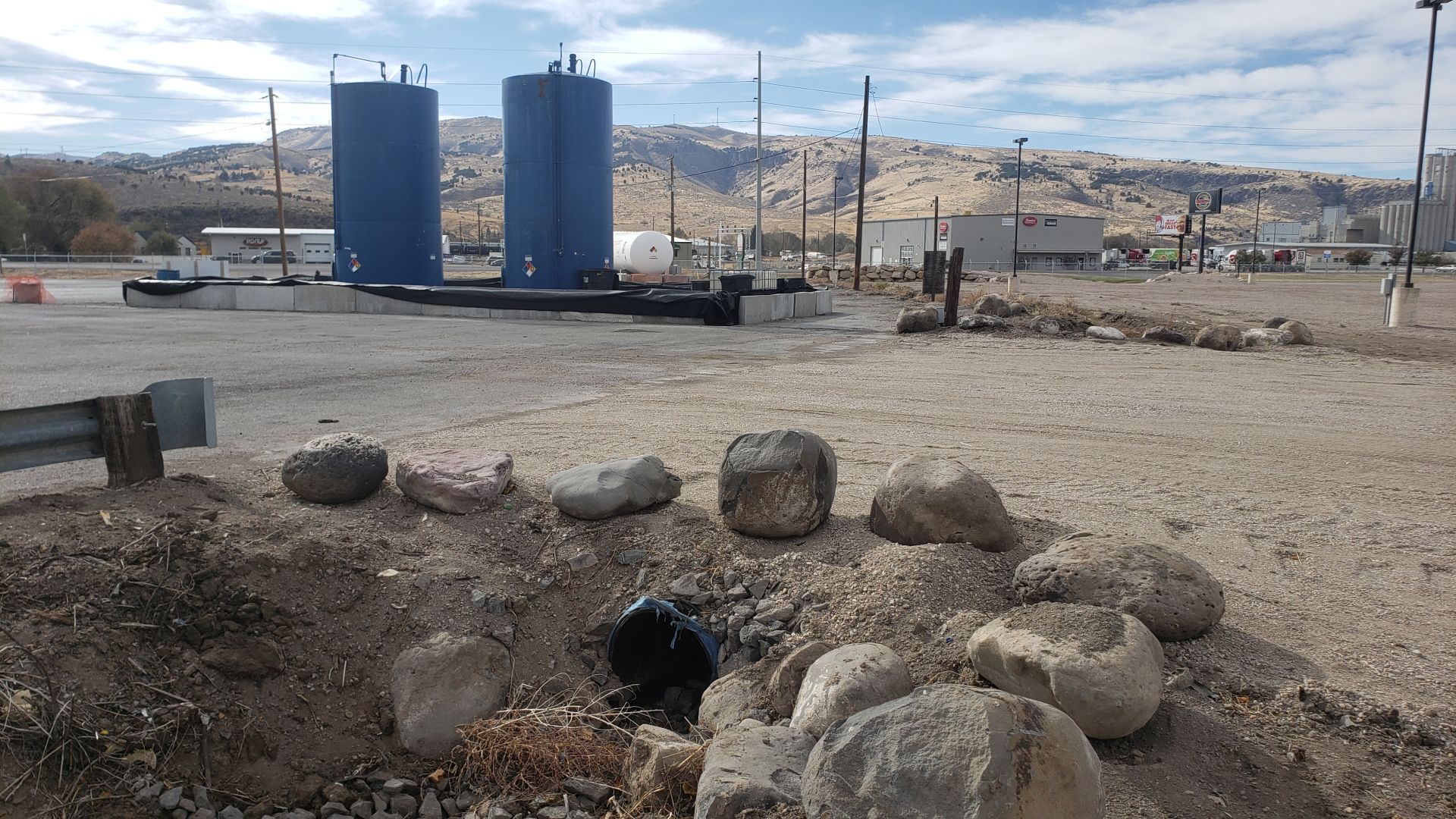 Culvert at Gander RV of Pocatello